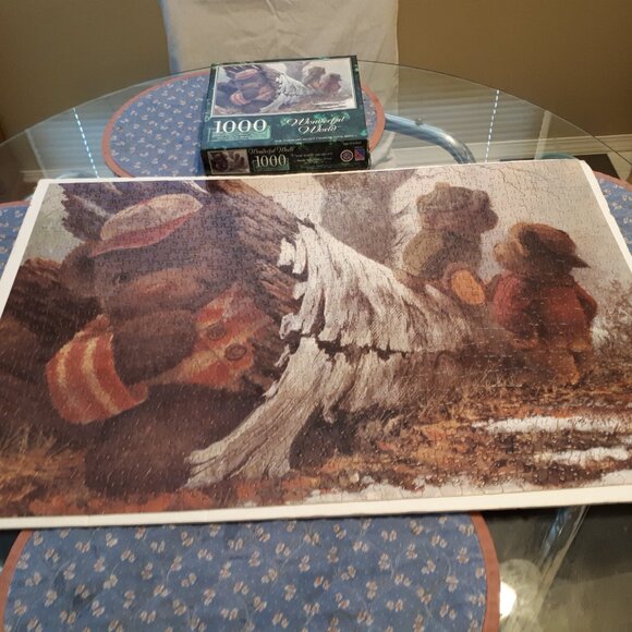 1000 Piece Bear Puzzle Wonderful World Now Where Did He Go - Picture 3 of 3